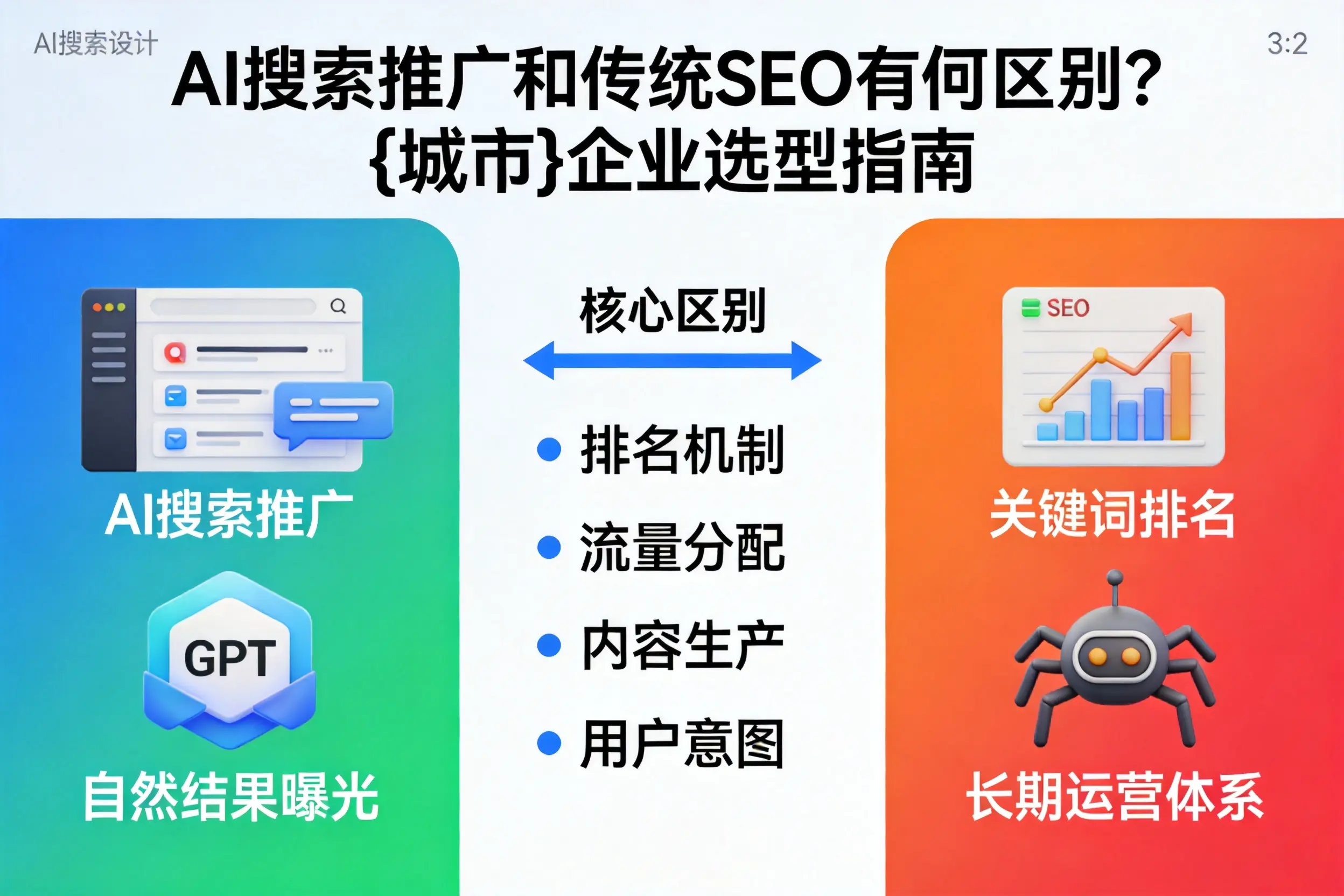 AI搜索推广和传统SEO有何区别?运城企业选型指南