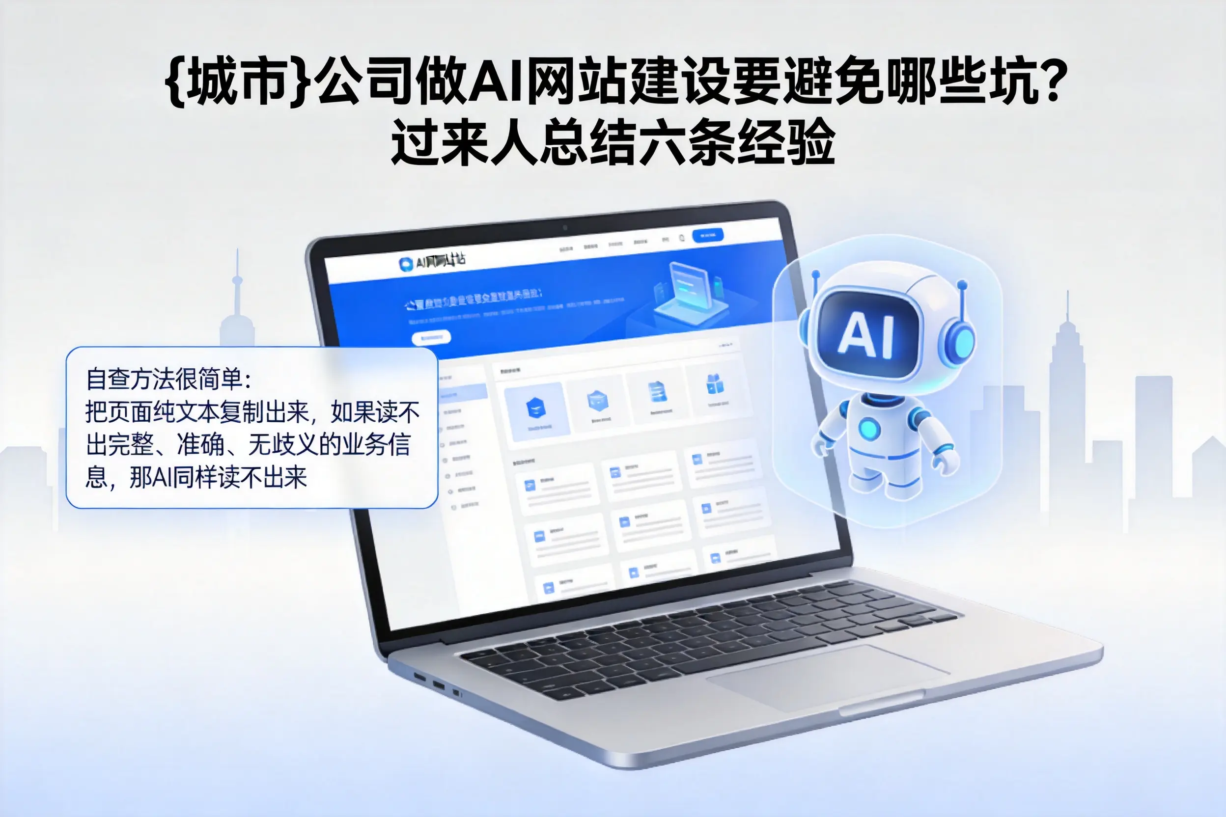 运城公司做AI网站建设要避免哪些坑?过来人总结六条经验