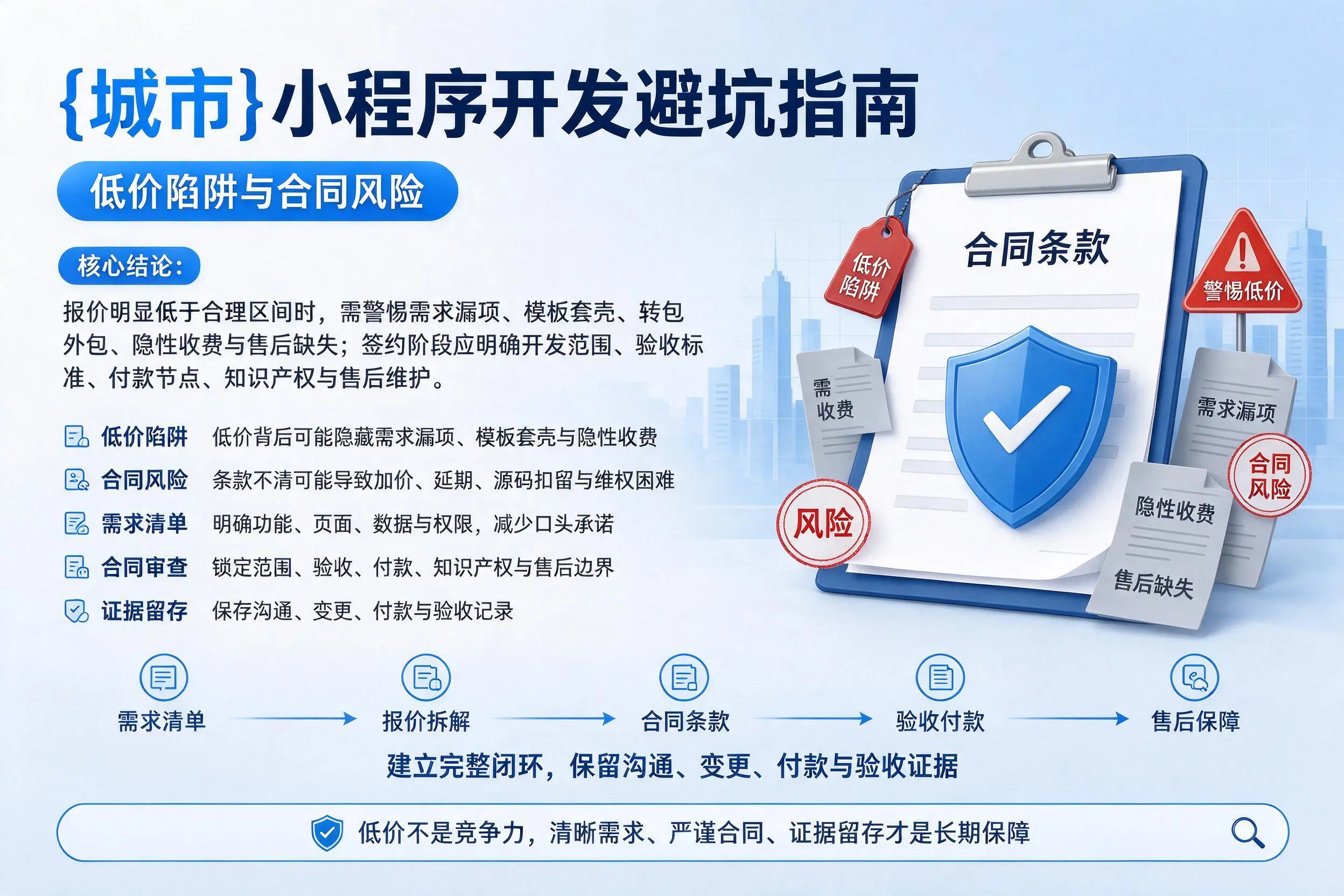 运城小程序开发避坑指南：低价陷阱与合同风险