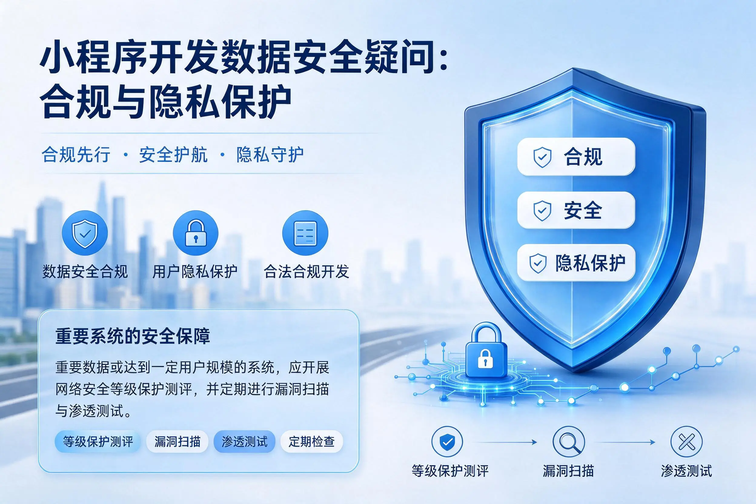 运城小程序开发数据安全疑问:合规与隐私保护