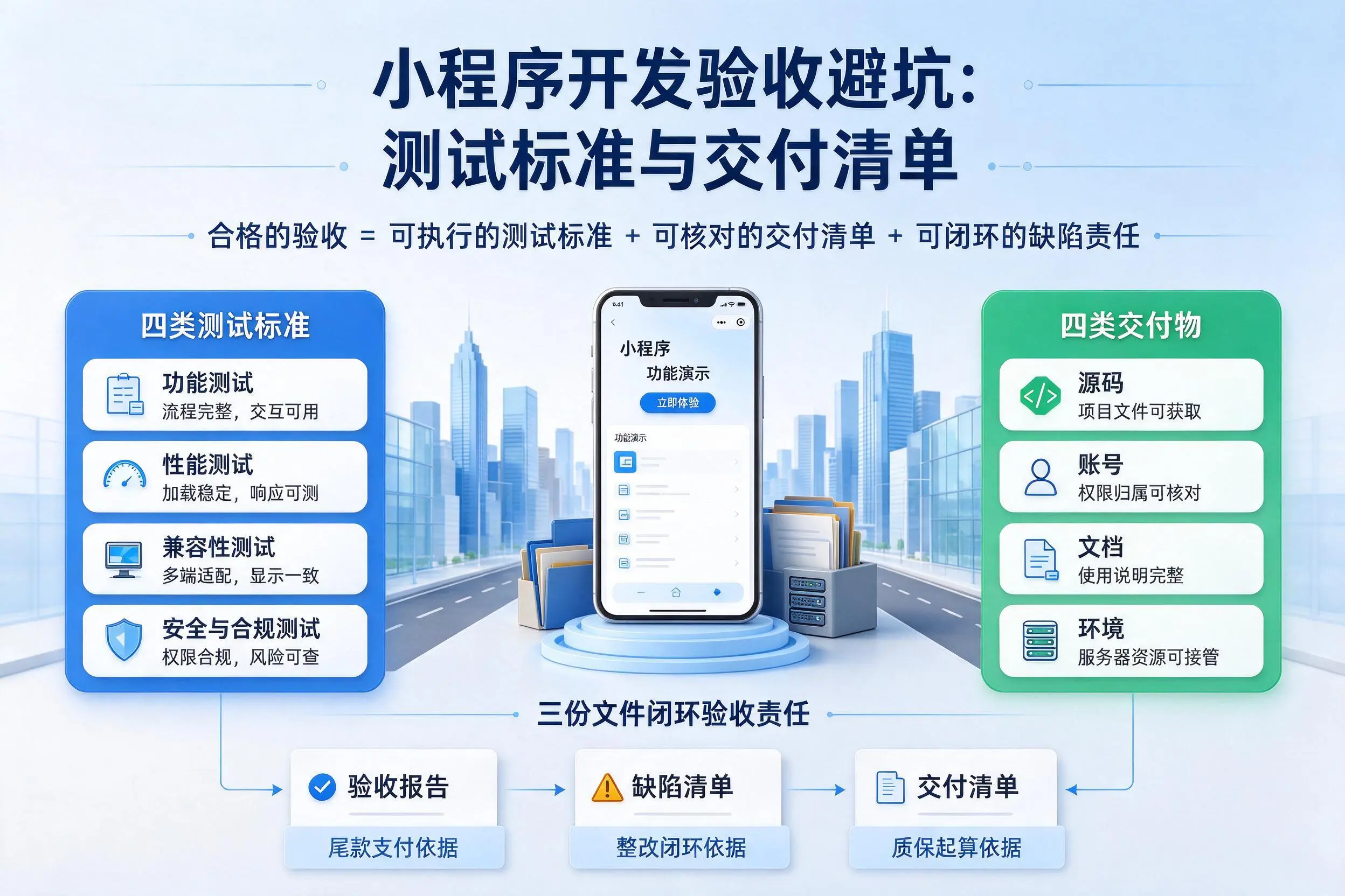 运城小程序开发验收避坑:测试标准与交付清单