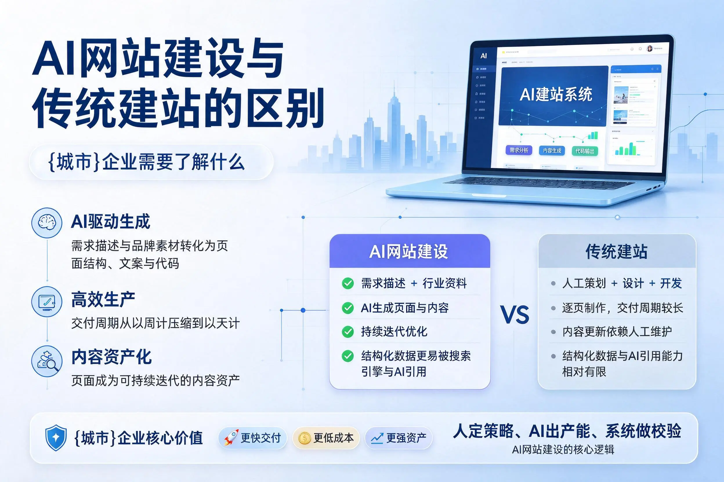AI网站建设与传统建站的区别,运城企业需要了解什么
