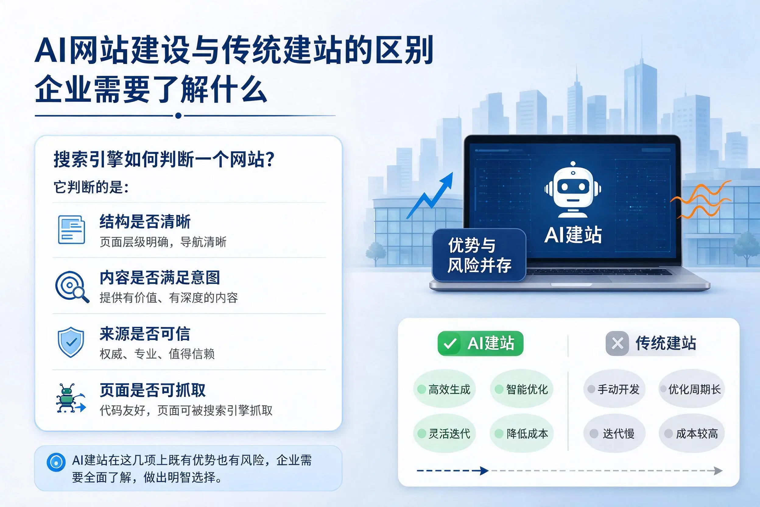 AI网站建设与传统建站的区别,运城企业需要了解什么