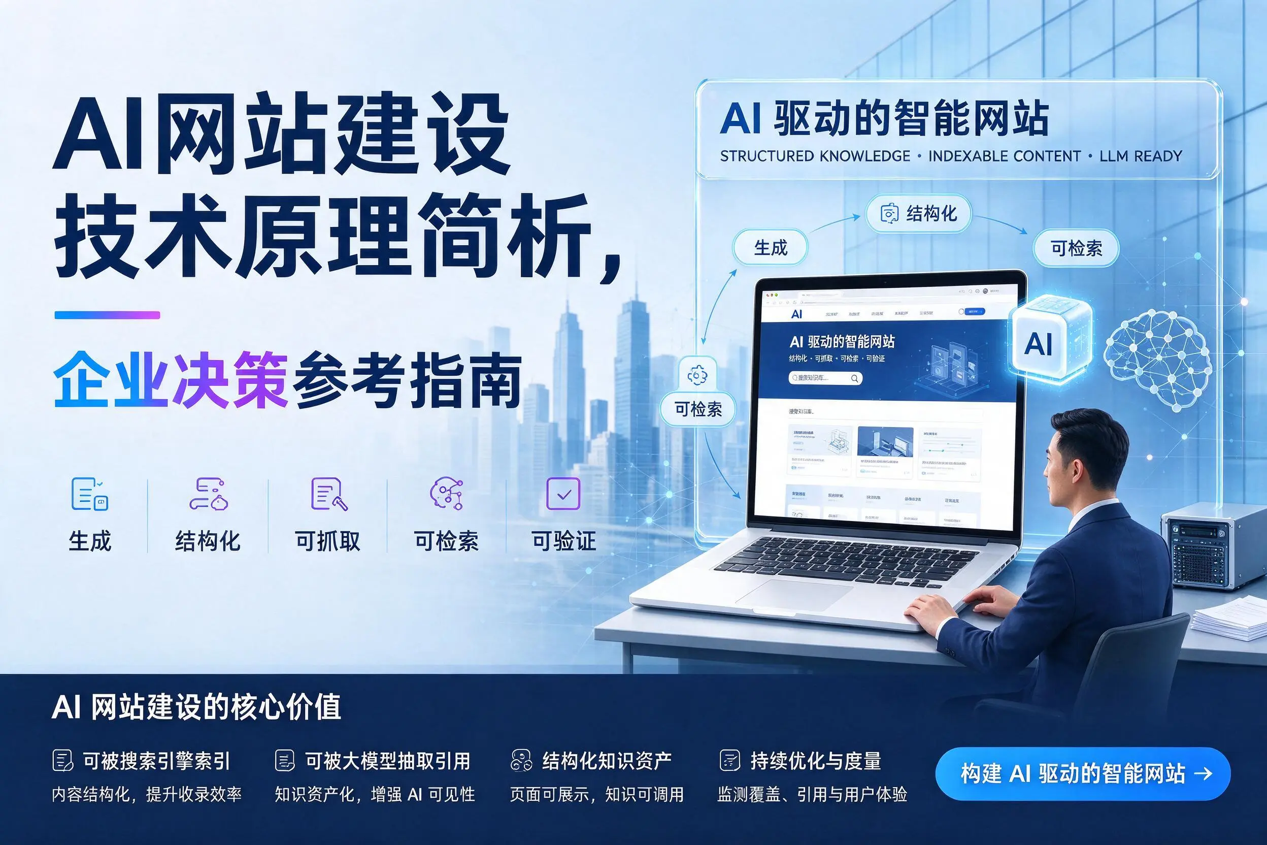 AI网站建设技术原理简析，运城企业决策参考指南