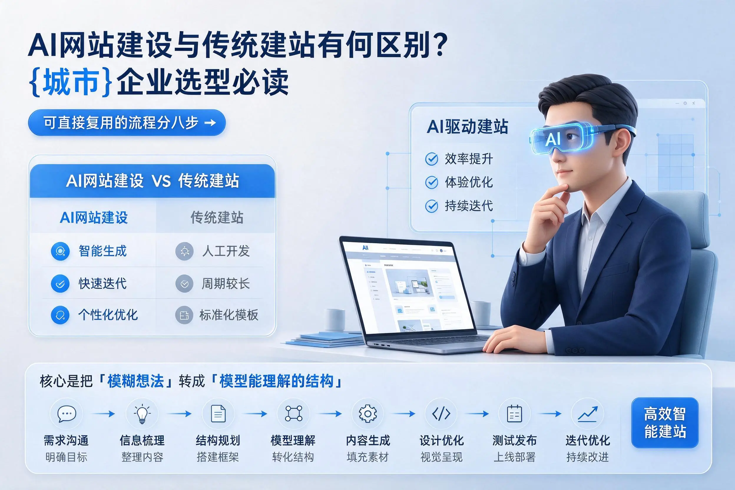 AI网站建设与传统建站有何区别?运城企业选型必读