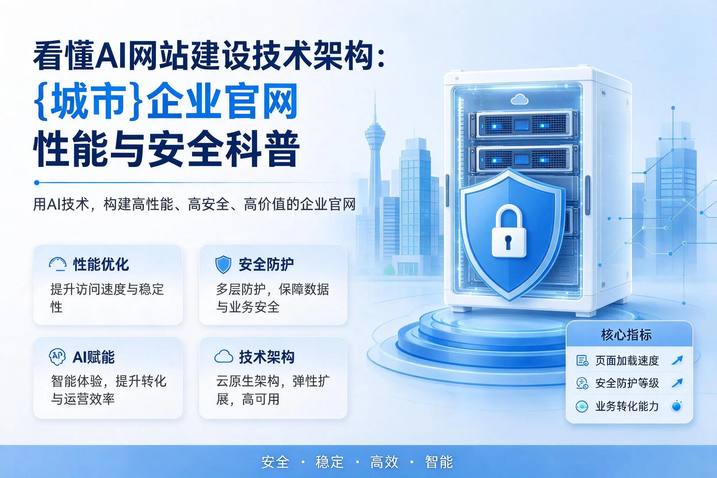 看懂AI网站建设技术架构：运城企业官网性能与安全科普