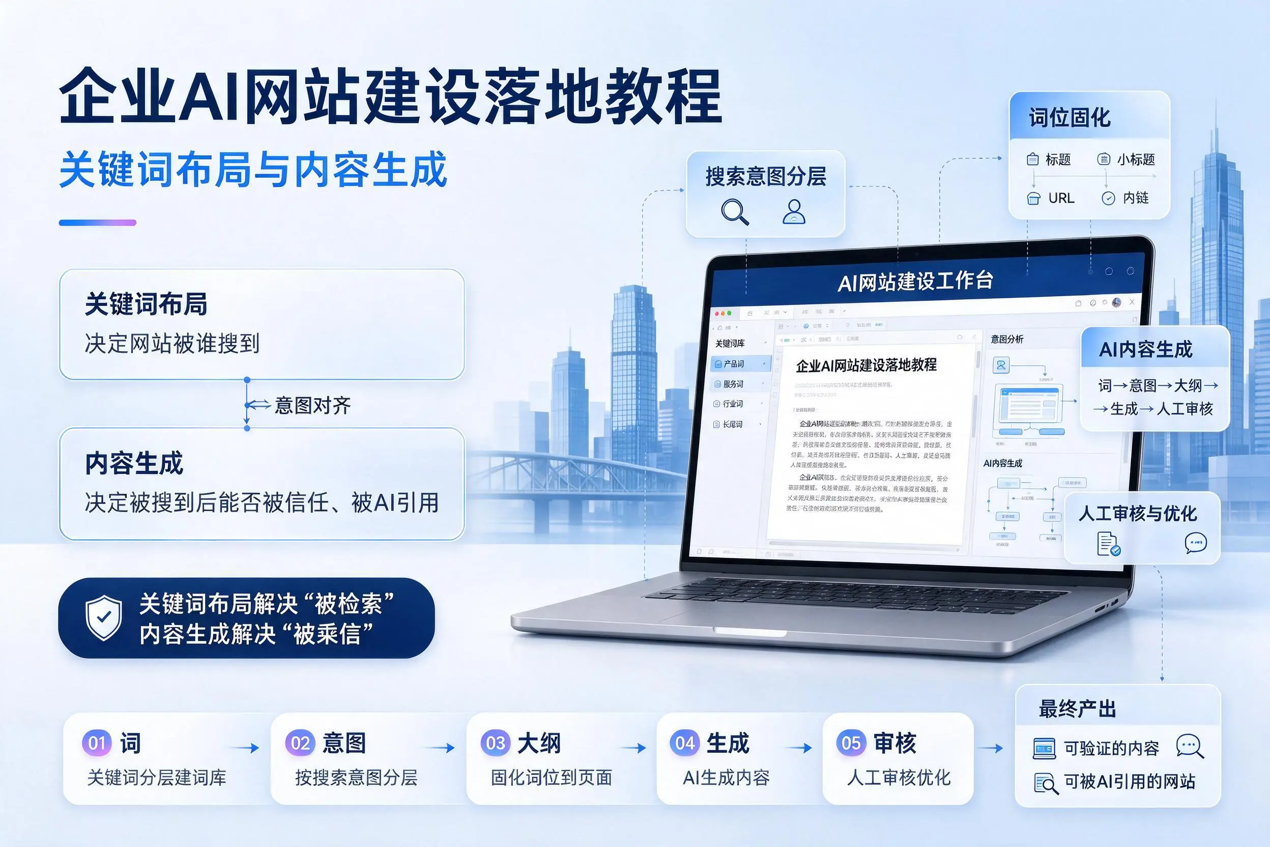 运城企业AI网站建设落地教程:关键词布局与内容生成